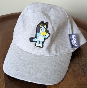 NWT Bluey Baseball Hat Cap Cartoon Character Gray Adjustable Kids